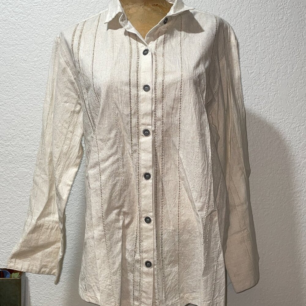 NWT Off White and Metallic Gold MSquare by NEETU MALIK sz 0 S M